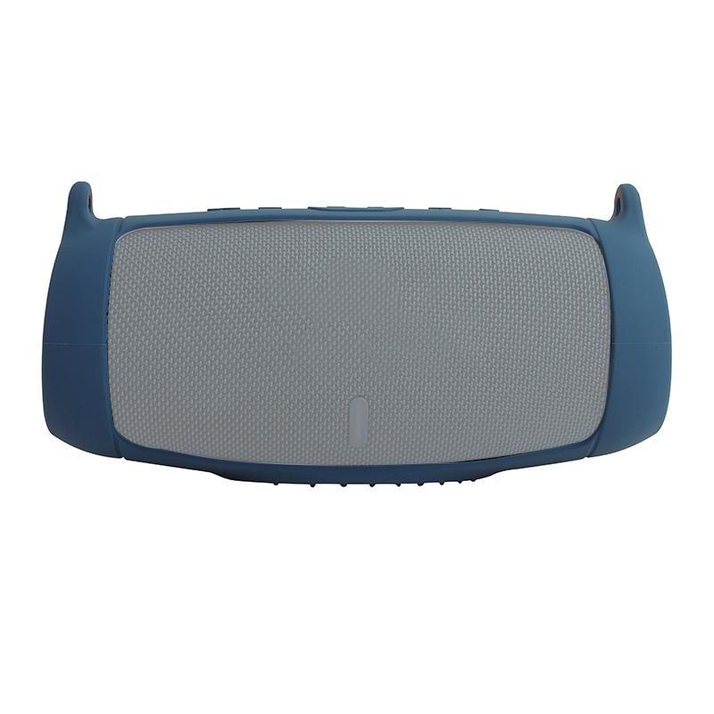 Capa protetora portátil de silicone para caixa de som JBL Charge 5, com alça de ombro e mosquetão