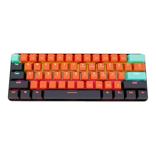 NNEOBA USB Mini Teclado Mecânico Gamer 61 Switch Red