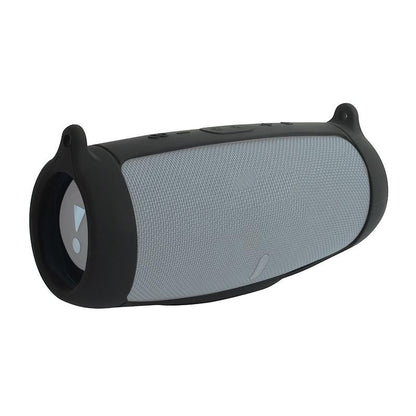 Capa protetora portátil de silicone para caixa de som JBL Charge 5, com alça de ombro e mosquetão
