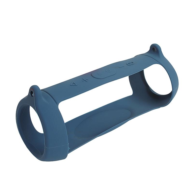 Capa protetora portátil de silicone para caixa de som JBL Charge 5, com alça de ombro e mosquetão