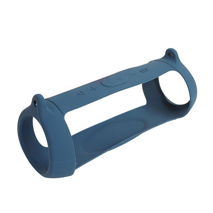 Capa protetora portátil de silicone para caixa de som JBL Charge 5, com alça de ombro e mosquetão