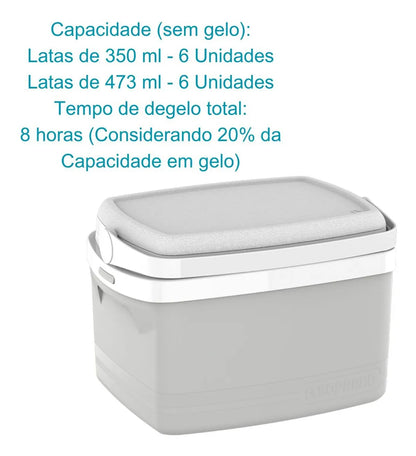Caixa Térmica Balde Gelo 5 Litros Soprano