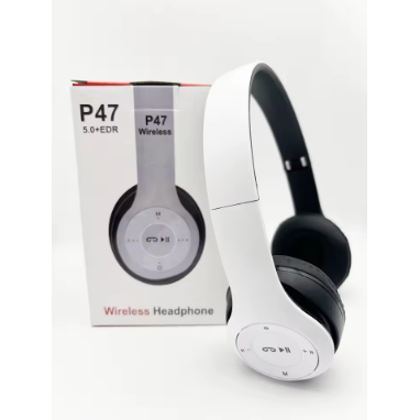 Bluetooth 5.0 Stereo P47 Headset, Jogo Desportivo Sem Fio, Série Dobrável, iPhone, Xiaomi